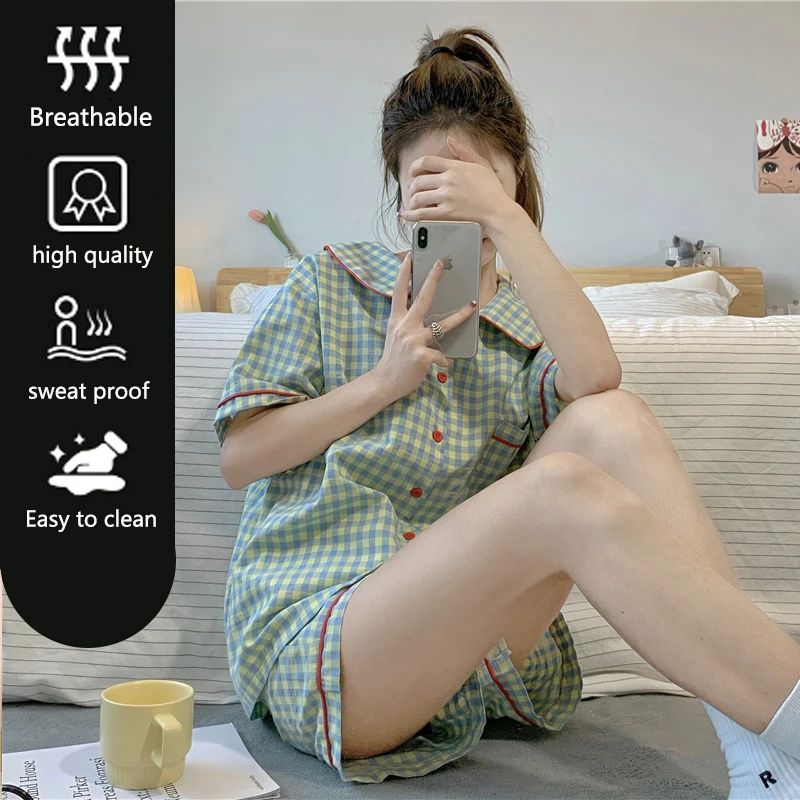 Cozy Chic 3Piece Plaid Pajama Set For Women Soft Winter Loungewear With Cardigan 2