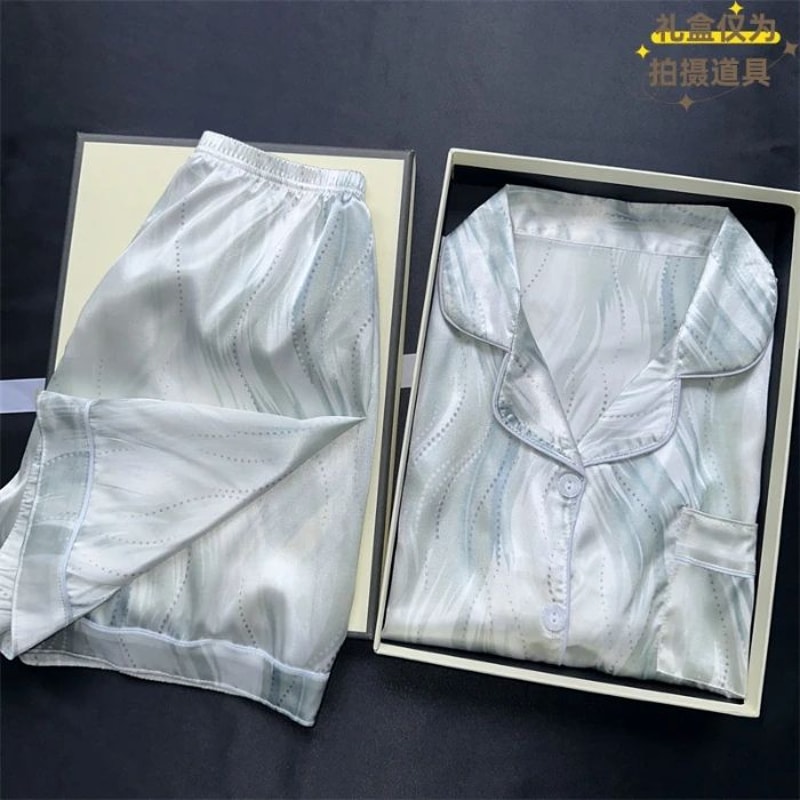 Blush Breeze Womens Cute Print Pajama Set Soft Pink Short Sleeve Button Top Shorts Loungewear 4