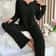 CozyChic Ribbed Knit Womens Pajama Set Soft Long Sleeve Winter Sleepwear Loungewear 3