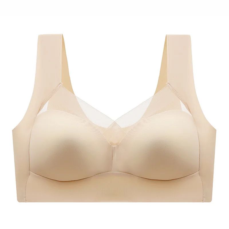 LaceLift Seamless Comfort Bralette Plus Size Lace Sports Bra Wireless Backless L3XL 8