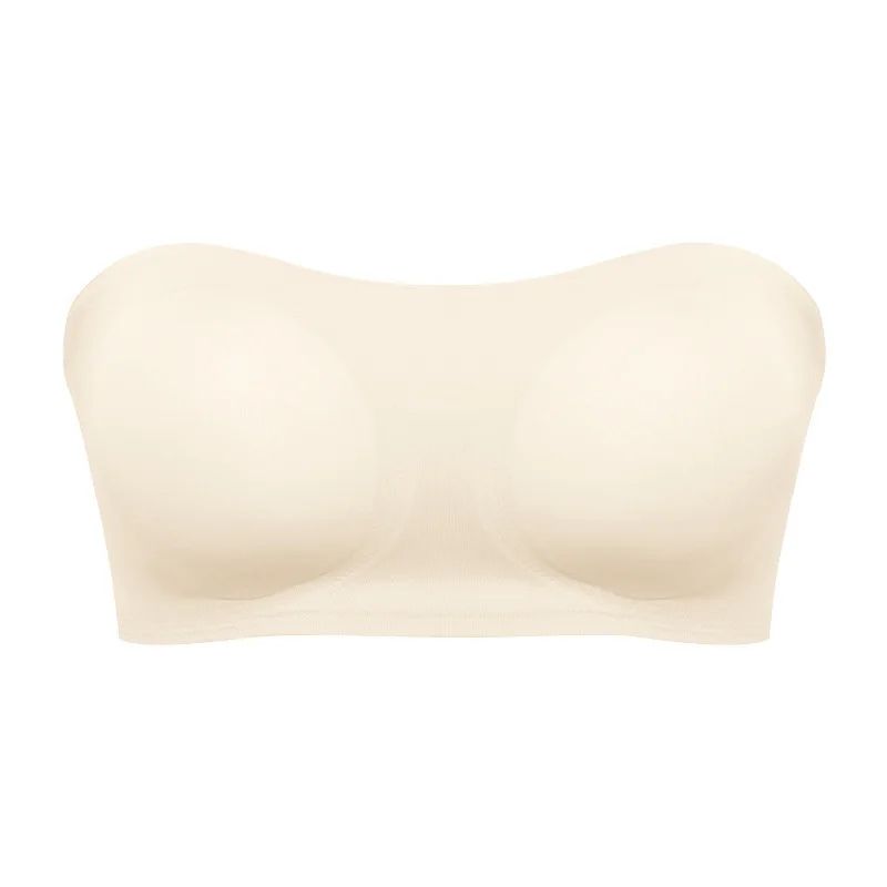 SilkLift Seamless Strapless Push Up Bra Invisible AntiSlip Ice Silk Support 8