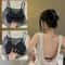 Deep U Invisible Bra For Backless Dress With Transparent Straps PushUp Lift 0