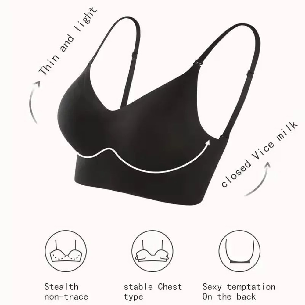 Deep U Invisible Bra For Backless Dress With Transparent Straps PushUp Lift 2