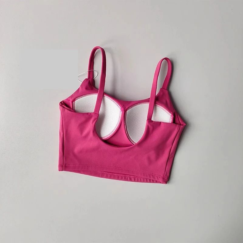 Seamless PushUp Strapless Sports Bra Beauty Back Yoga Gym Camisole 2