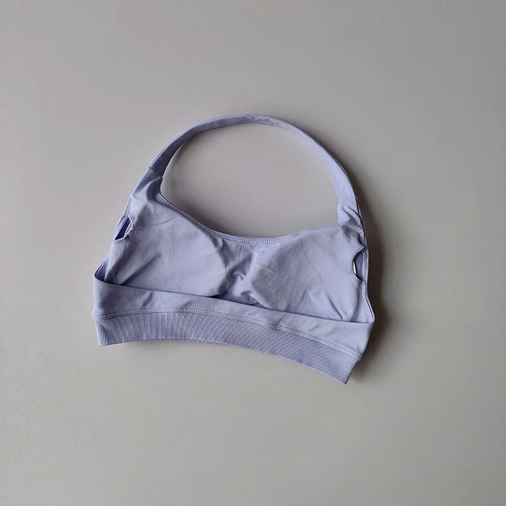 Seamless Shockproof Backless Sports Bra Padded High Impact Workout Yoga Bra 9