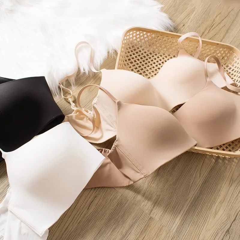 Seamless HalfCup PushUp Bra Wireless Lift For Small Chest Smooth Invisible Fit 4