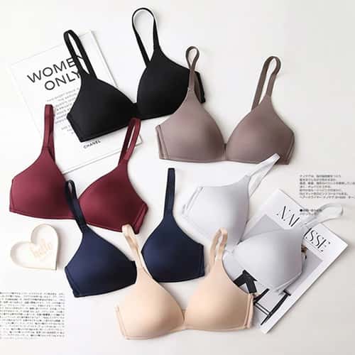 Seamless Wireless Push-Up Bralette for Women - 3/4 Cup Lift (A–B Cups)