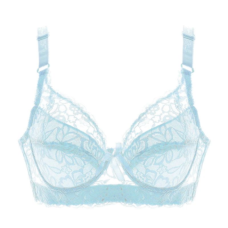 ElegantLift Full Coverage Wireless Lace Bra For Plus Size Women 10