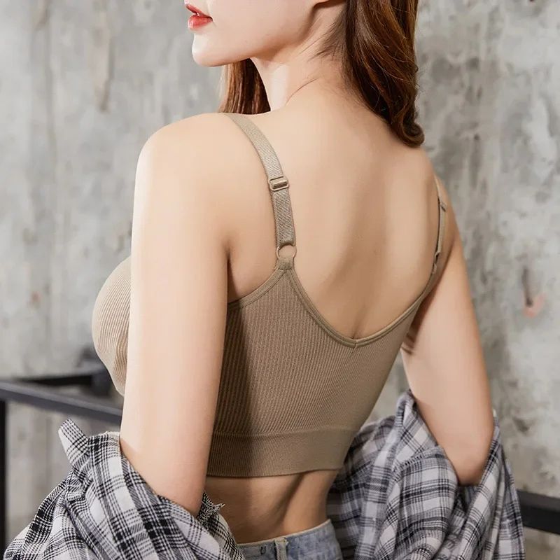 Seamless Comfort Full Cup Sleep Sports Bra Breathable Wireless Bralette For Women 1