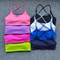 CrossBack Sports Bra With Chest Pads Hollow Back Yoga Vest For HighImpact Support 2