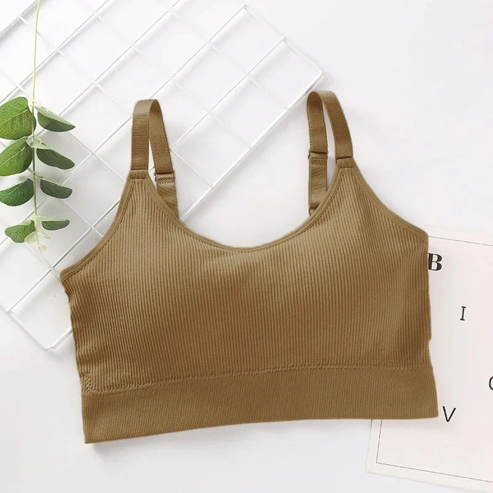 Wireless Tube Top Bra Seamless Cotton Strapless Lingerie Bandeau 10