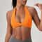 Custom Logo High Support Sports Bra Open Back Push Up Yoga Tank 7