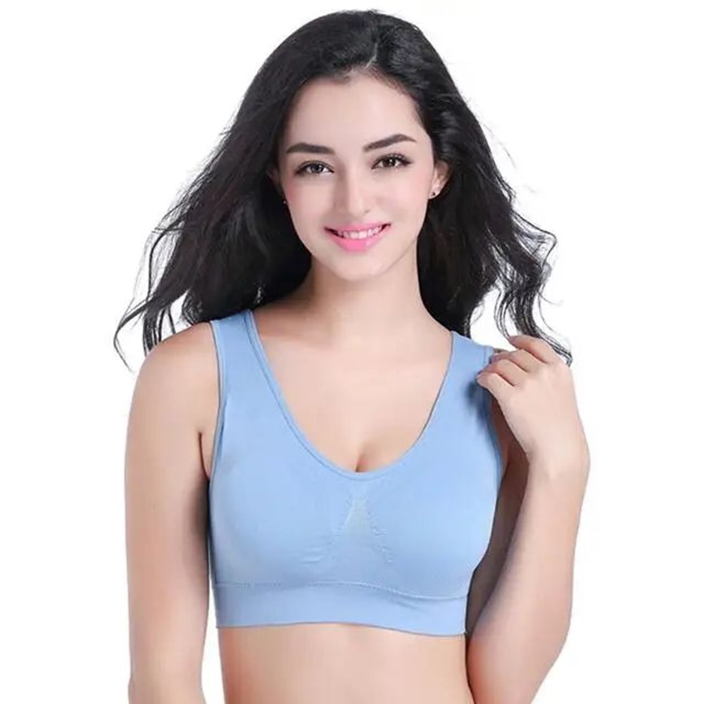 ComfortFlex Plus Size Seamless Wireless Bra Adjustable Yoga Sports Support 6