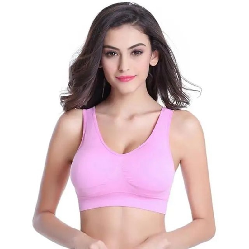 ComfortFlex Plus Size Seamless Wireless Bra Adjustable Yoga Sports Support 7