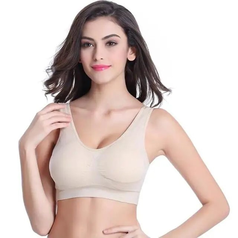 ComfortFlex Plus Size Seamless Wireless Bra Adjustable Yoga Sports Support 9