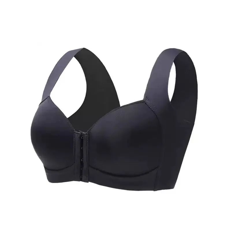 ComfortEase Front Closure Support Bra Seamless Full Coverage Wireless Bra For AllDay Comfort 4