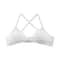 PureEase Cotton Bralette Deep V Triangle Unlined Wireless Bra With Cross Back 3