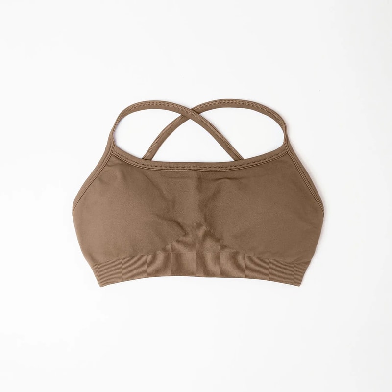 FlexLift Seamless CrossBack Sports Bra For Women High Support PushUp Yoga Gym Top 9