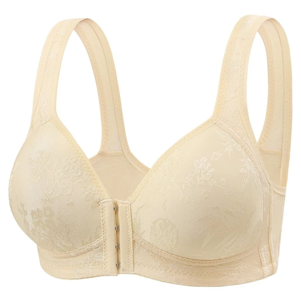 ComfortEase FrontClosure WireFree Bra Full Coverage Support Bra For Mature Women 10