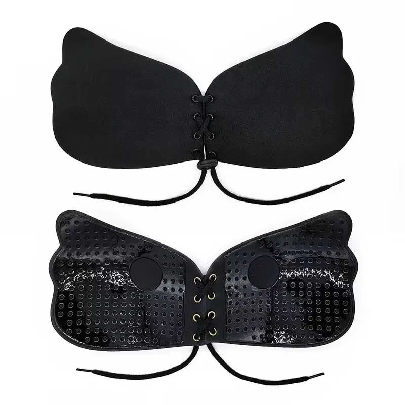 SilhouetteLift Invisible Drawstring Bra Strapless PushUp Breast Patch For Backless Dresses 0