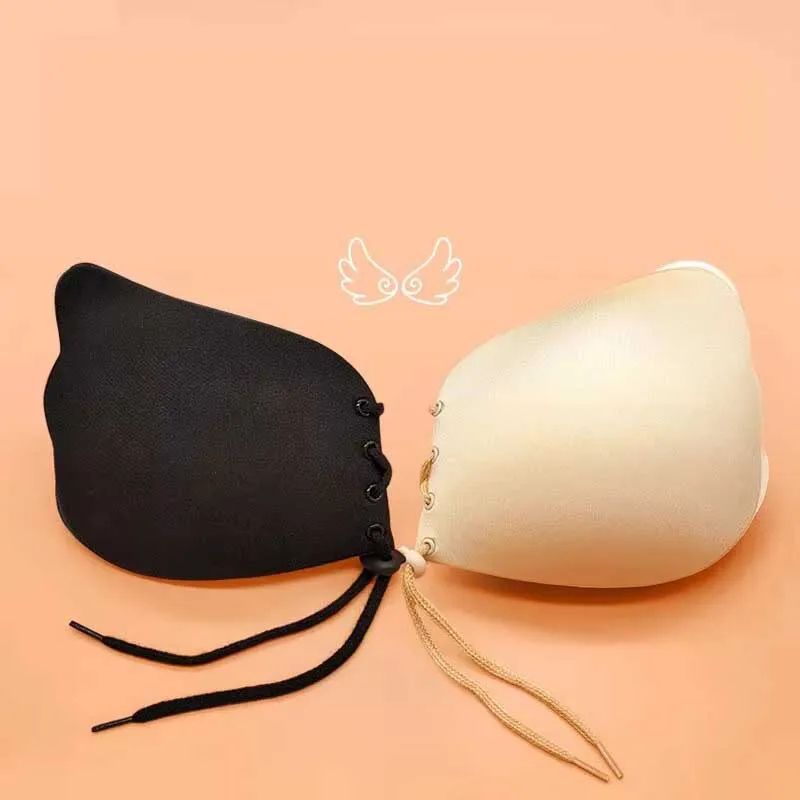 SilhouetteLift Invisible Drawstring Bra Strapless PushUp Breast Patch For Backless Dresses 3