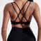 PowerFlex High Impact Sports Bra For Women Seamless Cross Back Yoga Gym Top 1