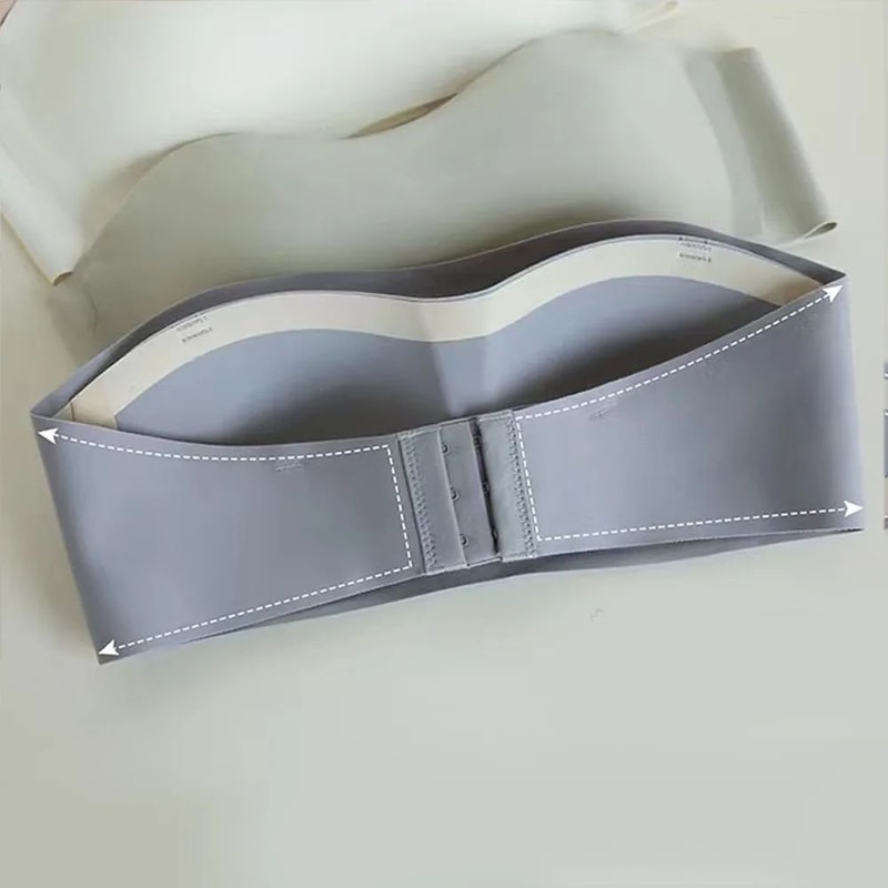 Seamless AntiSlip Strapless Push Up Bra Wireless Invisible Tube Top Bralette 4