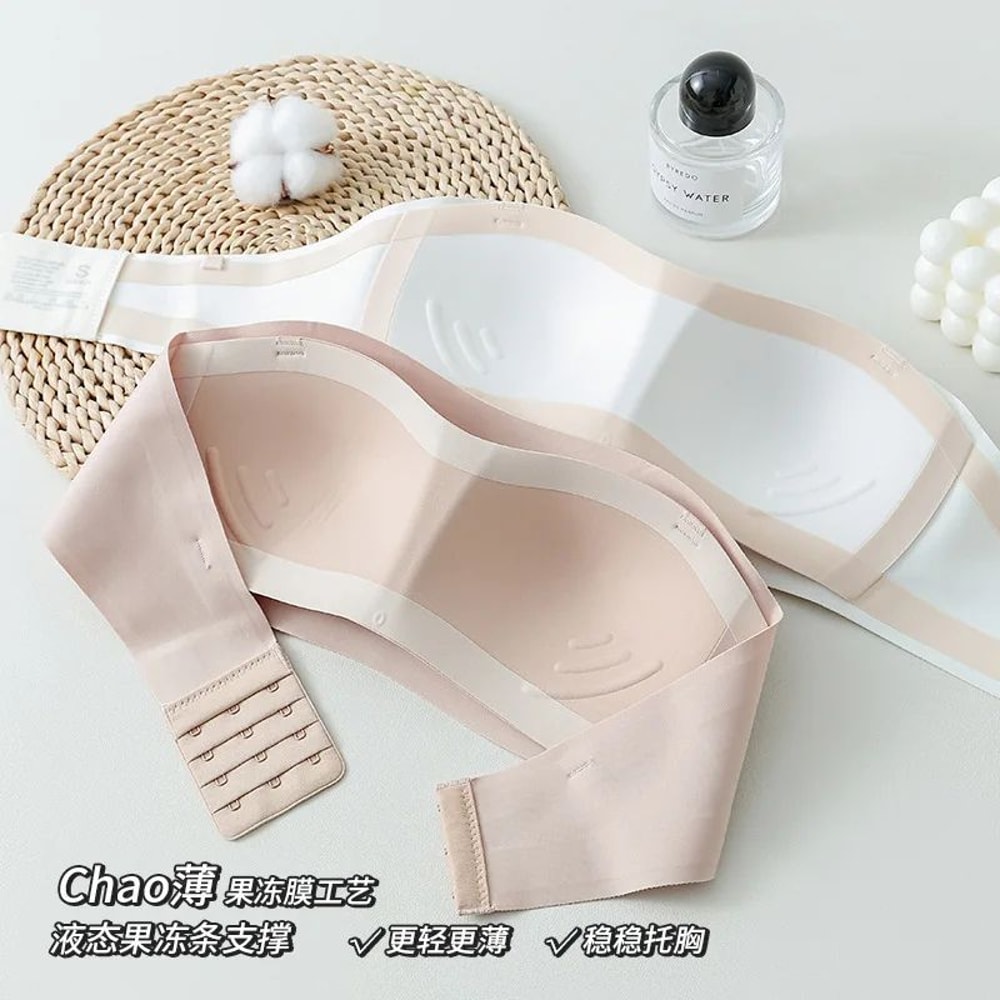 Seamless AntiSlip Strapless Push Up Bra Wireless Invisible Tube Top Bralette 5