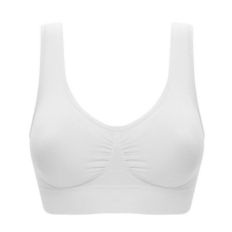 FlexLift Seamless Push Up Sports Bra Wireless Padded Gym Running Support 13