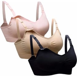 comfortease wirefree nursing bra – breathable maternity bra for breastfeeding moms