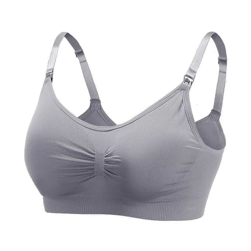 ComfortEase Wirefree Nursing Bra Breathable Maternity Bra For Breastfeeding Moms 8