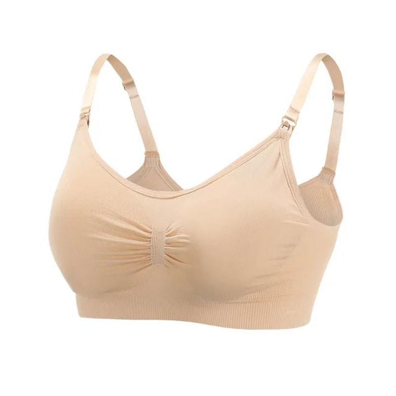 ComfortEase Wirefree Nursing Bra Breathable Maternity Bra For Breastfeeding Moms 9