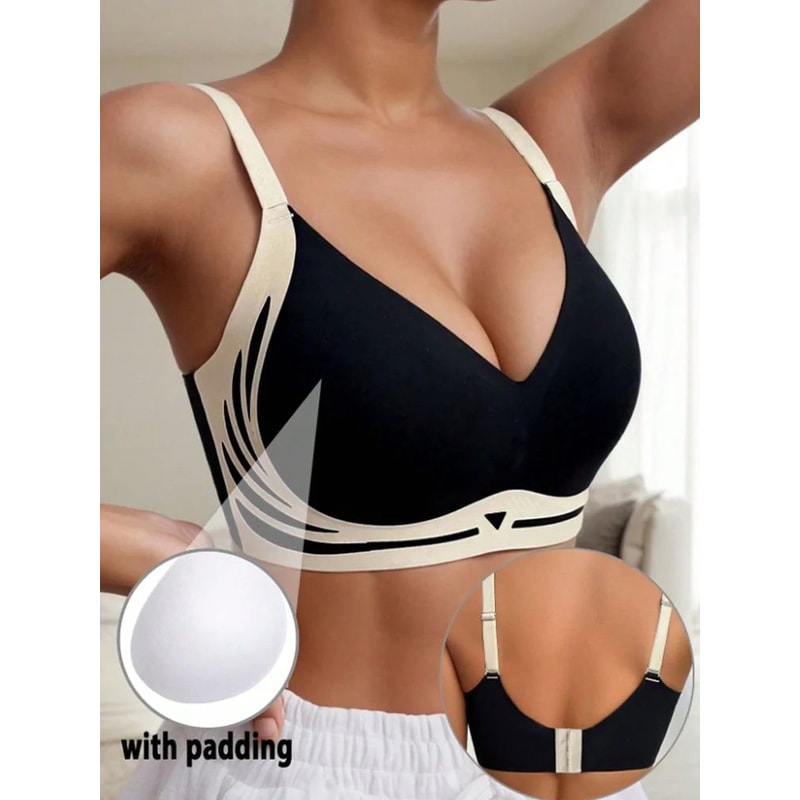 CloudLift Seamless PushUp Bra Wireless Lift Soft Support For Everyday Comfort 3