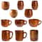Handcrafted Jujube Wood Mug Natural Wooden Coffee Cup With Ergonomic Handle 0