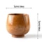 Handcrafted Jujube Wood Mug Natural Wooden Coffee Cup With Ergonomic Handle 11