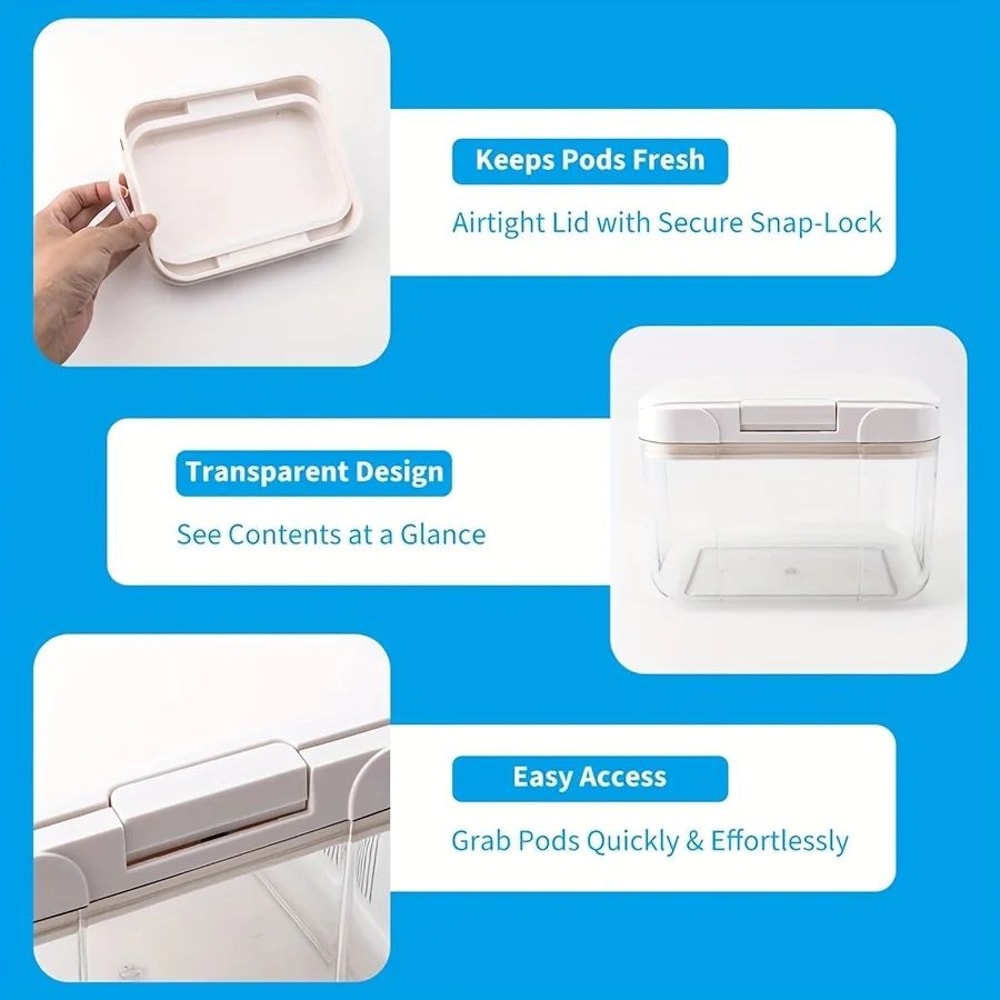 AquaSeal Laundry Pod Holder With Scoop Airtight 29L Detergent Pod Storage Container 5