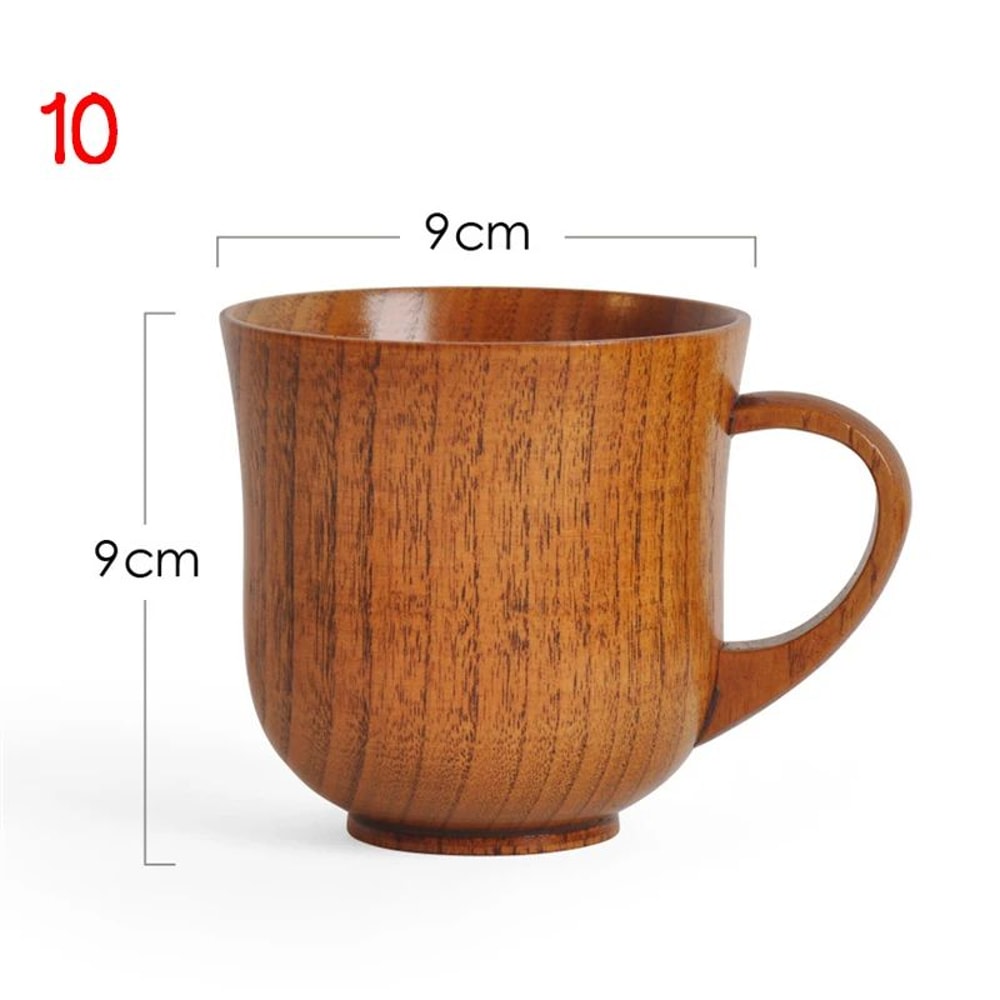 Rustic Spruce Wood Big Belly Mug Handmade Wooden Beer Mug Natural Coffee Cup 15