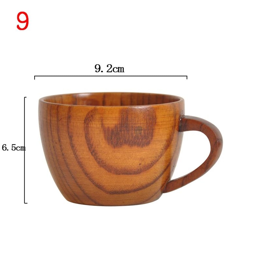 Rustic Spruce Wood Big Belly Mug Handmade Wooden Beer Mug Natural Coffee Cup 14
