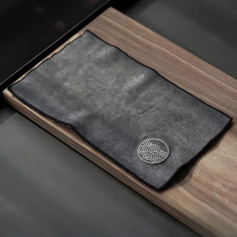 Zen Absorbent Tea Towel Cotton Linen Tea Table Mat 292x17cm For Teaware Coffee Rituals 1