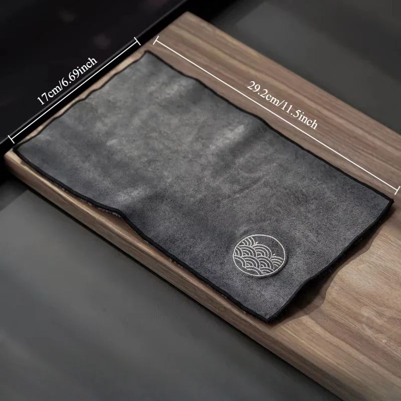 Zen Absorbent Tea Towel Cotton Linen Tea Table Mat 292x17cm For Teaware Coffee Rituals 6