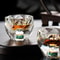 Diamond Faceted 50ml Shot Glass With Double Bottom Crystal Look Whiskey Espresso Tea 1