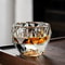 Diamond Faceted 50ml Shot Glass With Double Bottom Crystal Look Whiskey Espresso Tea 2