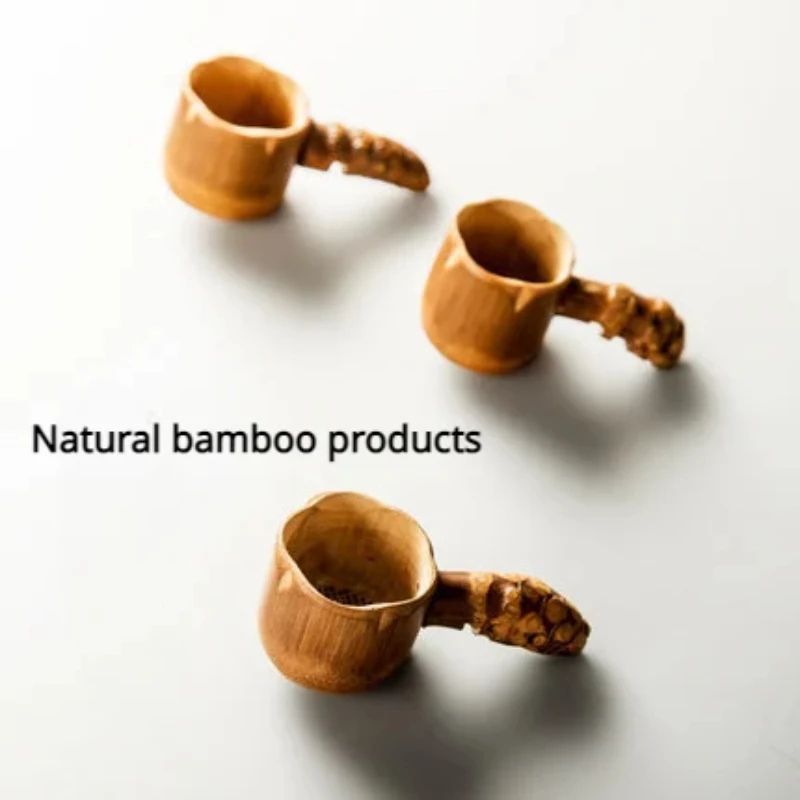 Natural Bamboo Tea Strainer Loose Leaf Tea Infuser EcoFriendly Tea Tools Filter 2