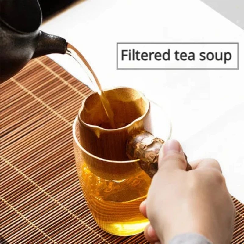 Natural Bamboo Tea Strainer Loose Leaf Tea Infuser EcoFriendly Tea Tools Filter 3