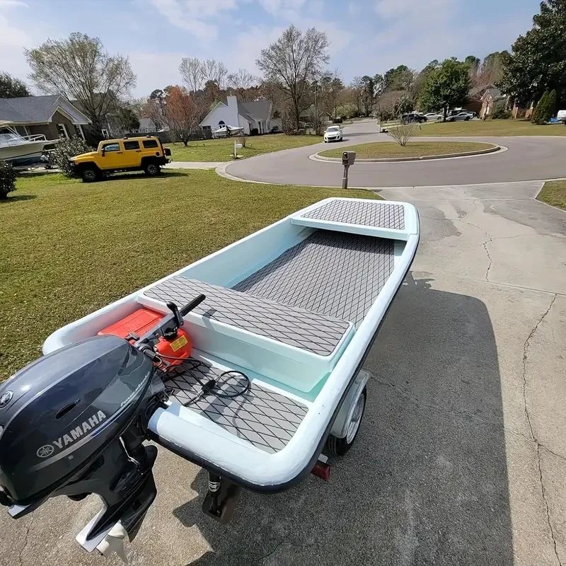 MarineGrip EVA Teak Boat Flooring Mat 240x60cm NonSlip UV Resistant Deck Pad 2