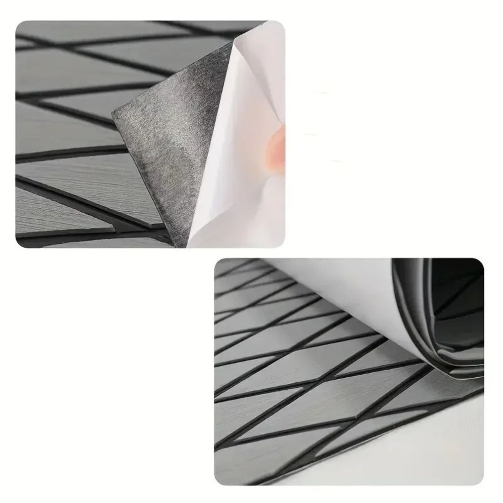 MarineGrip EVA Teak Boat Flooring Mat 240x60cm NonSlip UV Resistant Deck Pad 4