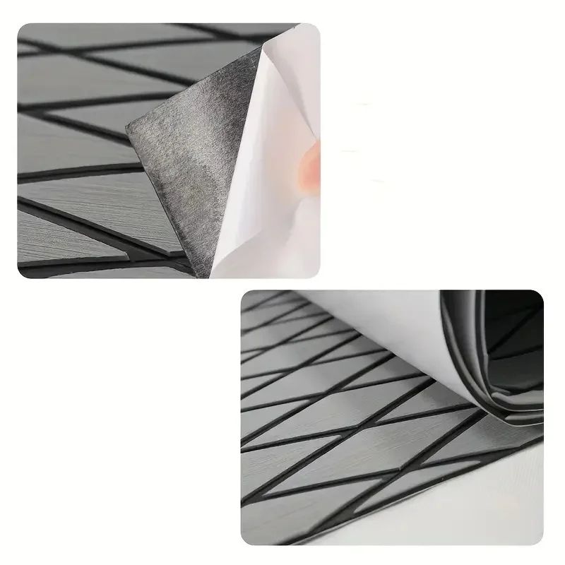 MarineGrip EVA Teak Boat Flooring Mat 240x60cm NonSlip UV Resistant Deck Pad 4