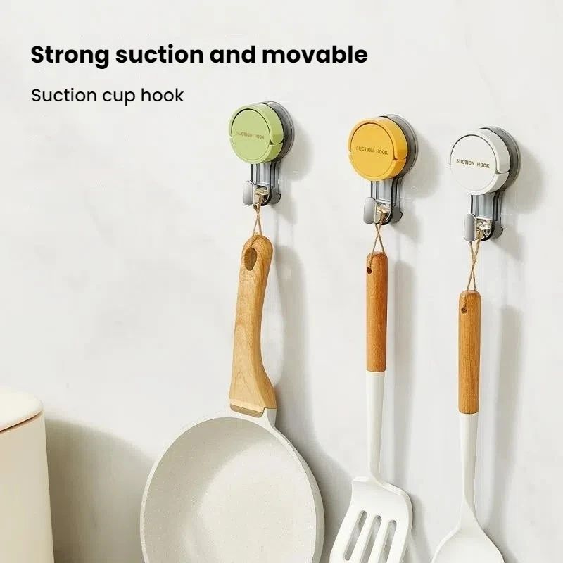 Strong Vacuum Power Hooks No Drill Suction Hooks With Traceless Hold For Bathroom Kitchen 3
