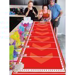 roll-up scroll scoring drinking party game mat - portable adult party game for game nights & celebrations