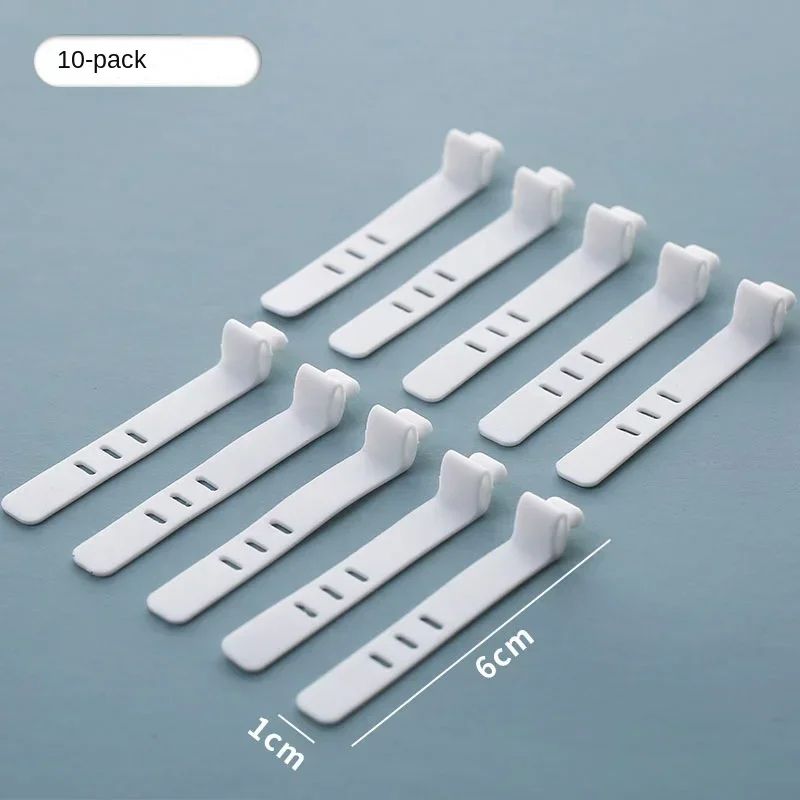 Transparent Divided Grid Cable Organizer Box For Charging Cords Accessories 10